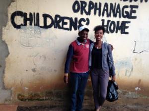 With Aston, a former street child who founded his orphanage in 2009 at age 30.