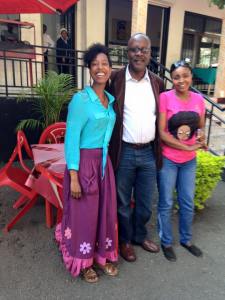 With Juma and Harriet