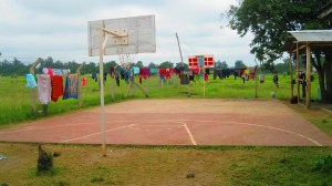 Never-ending laundry hangs on the line at Save Africa.