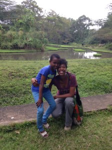 Jessica and I during our surprise trip to the game lodge the day before. 